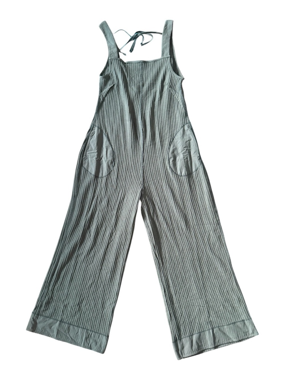 Zenana Outfitters Sleeveless Wide-Leg Jumpsuit in Sage - Picture 3 of 4